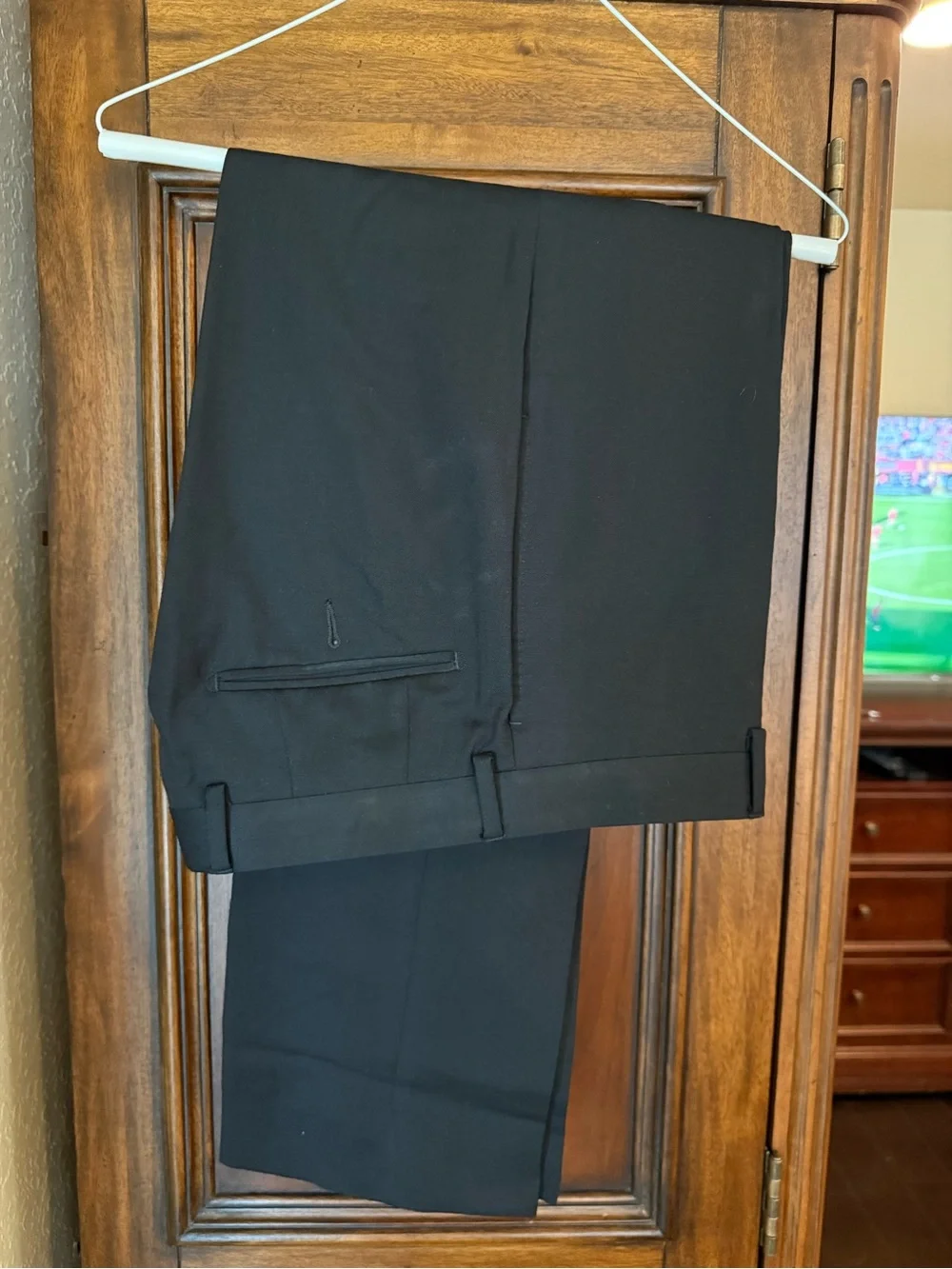 Calvin Klein Men’s Black Wool Suit